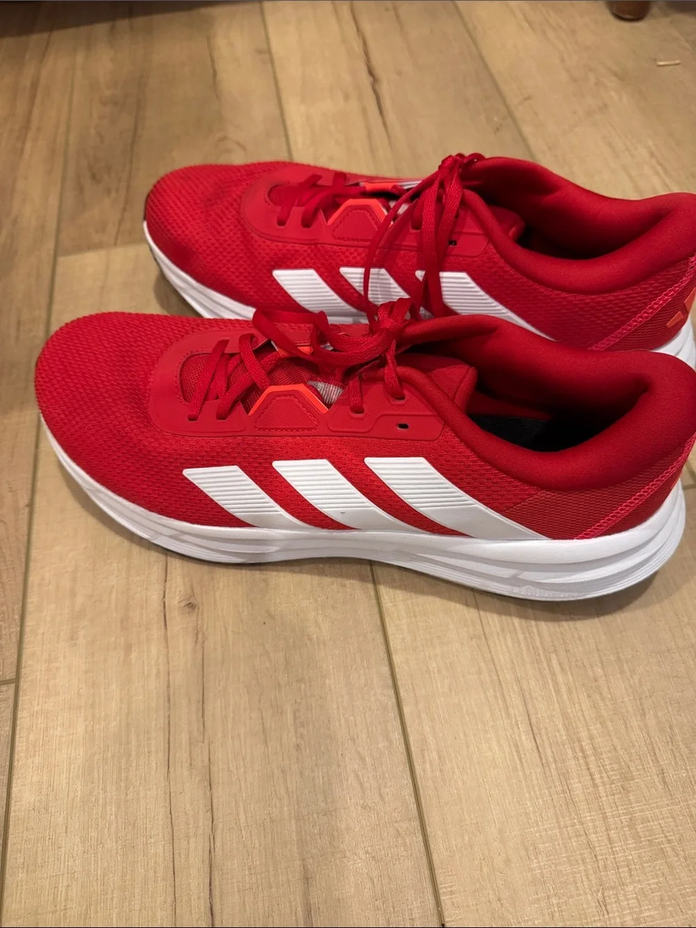 Men’s adidas Red and White Athletic Running Shoes- size 13